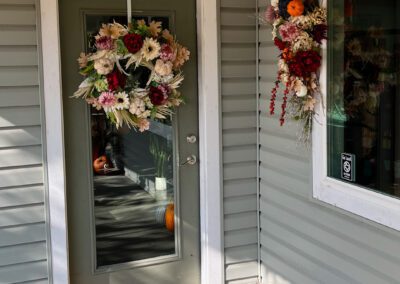 Lakeside Florist fall front door