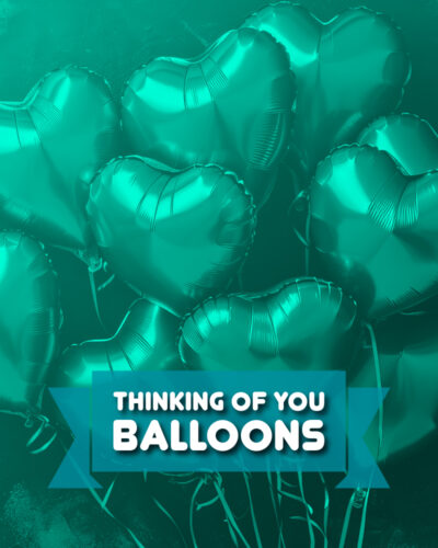 Thinking of You Balloons: Let someone know they're on your mind with our thoughtful, helium-filled Mylar balloons. A simple way to brighten their day and remind them that they are loved.