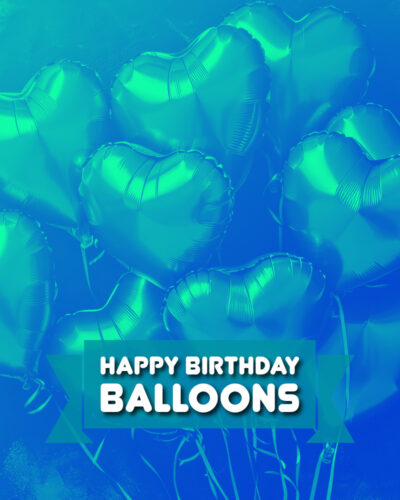 Happy Birthday Balloons: Add a pop of fun and excitement to any birthday celebration with our colorful, helium-filled Mylar balloons. Make their special day even more memorable!