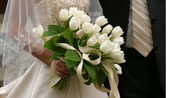Tulip Wedding Blog 3 White Tulip Bouquet